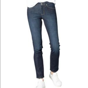 Women's Straight Leg Jeans - Dark Blue